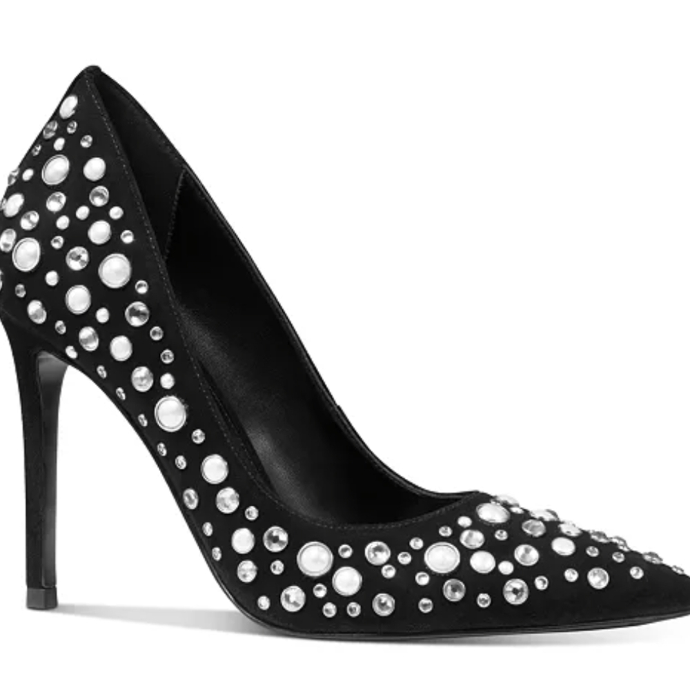 Elegant Black Studded Heels